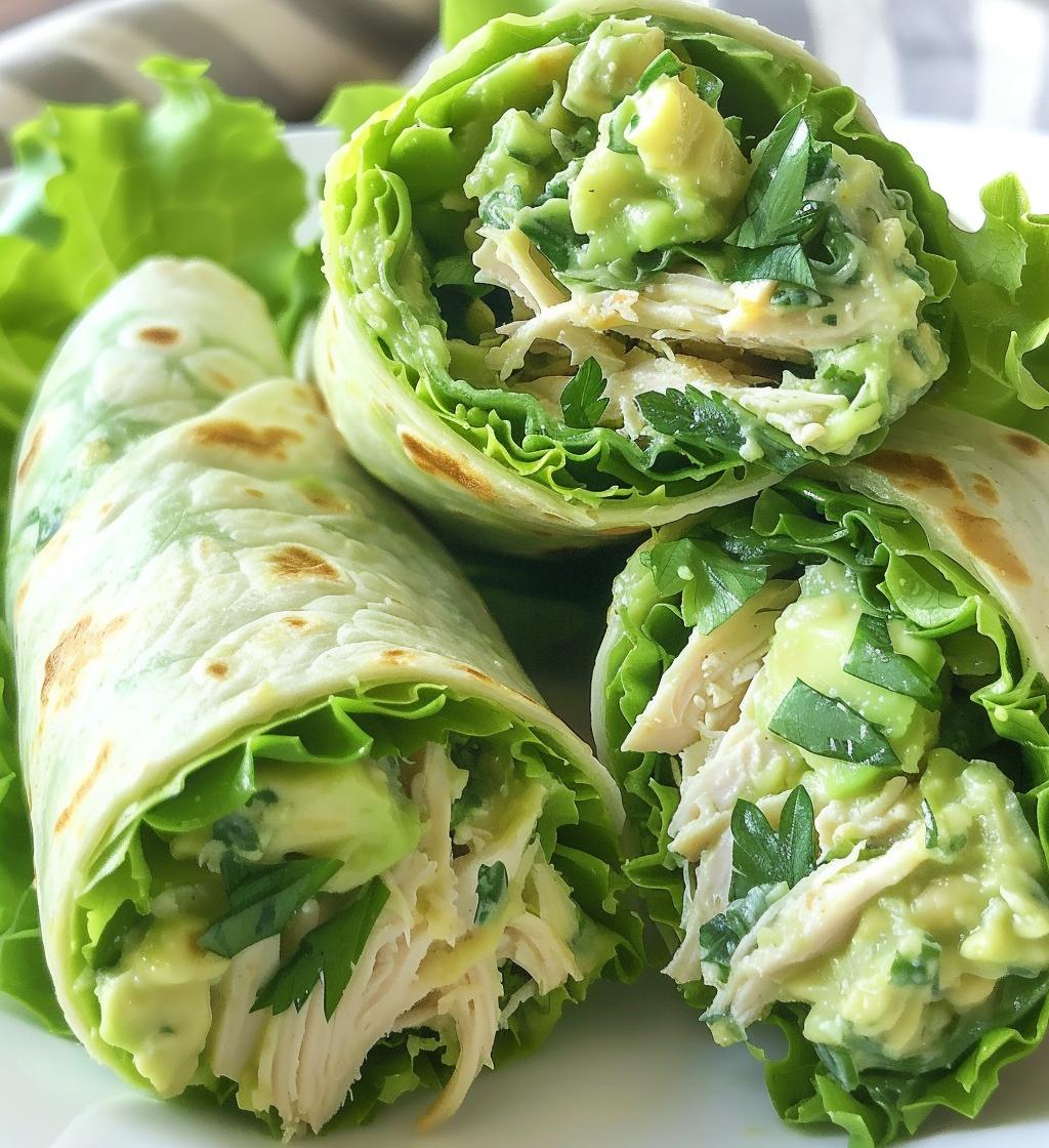 Green Goddess Chicken Salad Wraps - detail 1
