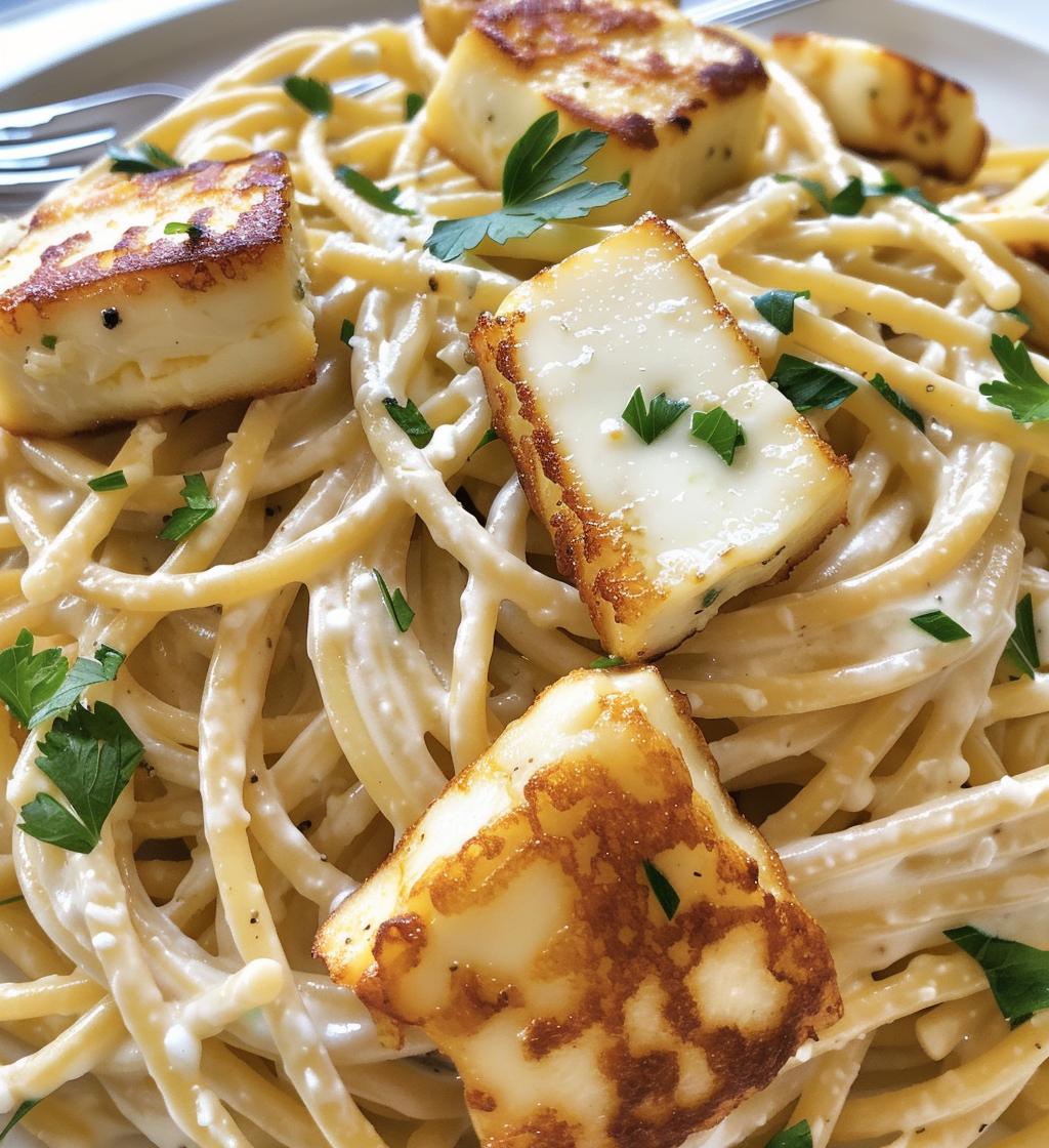 Halloumi Carbonara - detail 1
