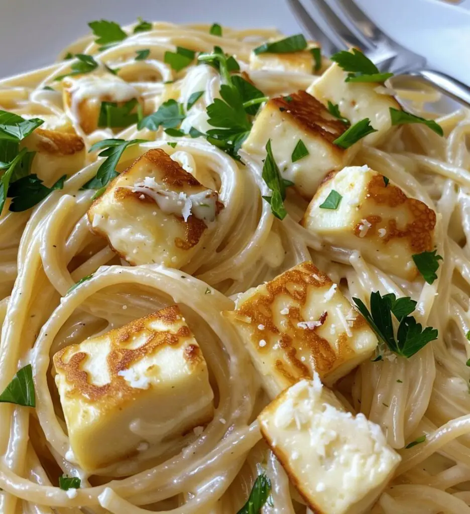 Halloumi Carbonara