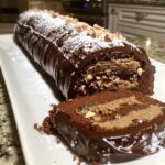 Hazelnut yule log
