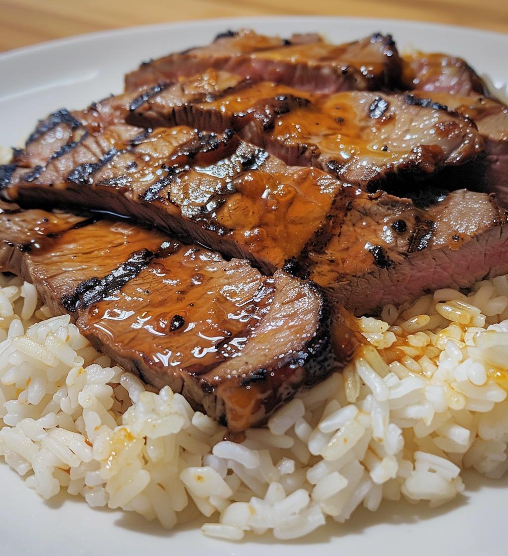 Honey BBQ Steak Rice