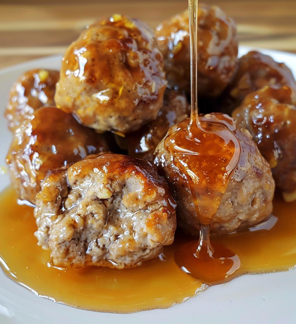 Honey Garlic Meatballs - detail 1