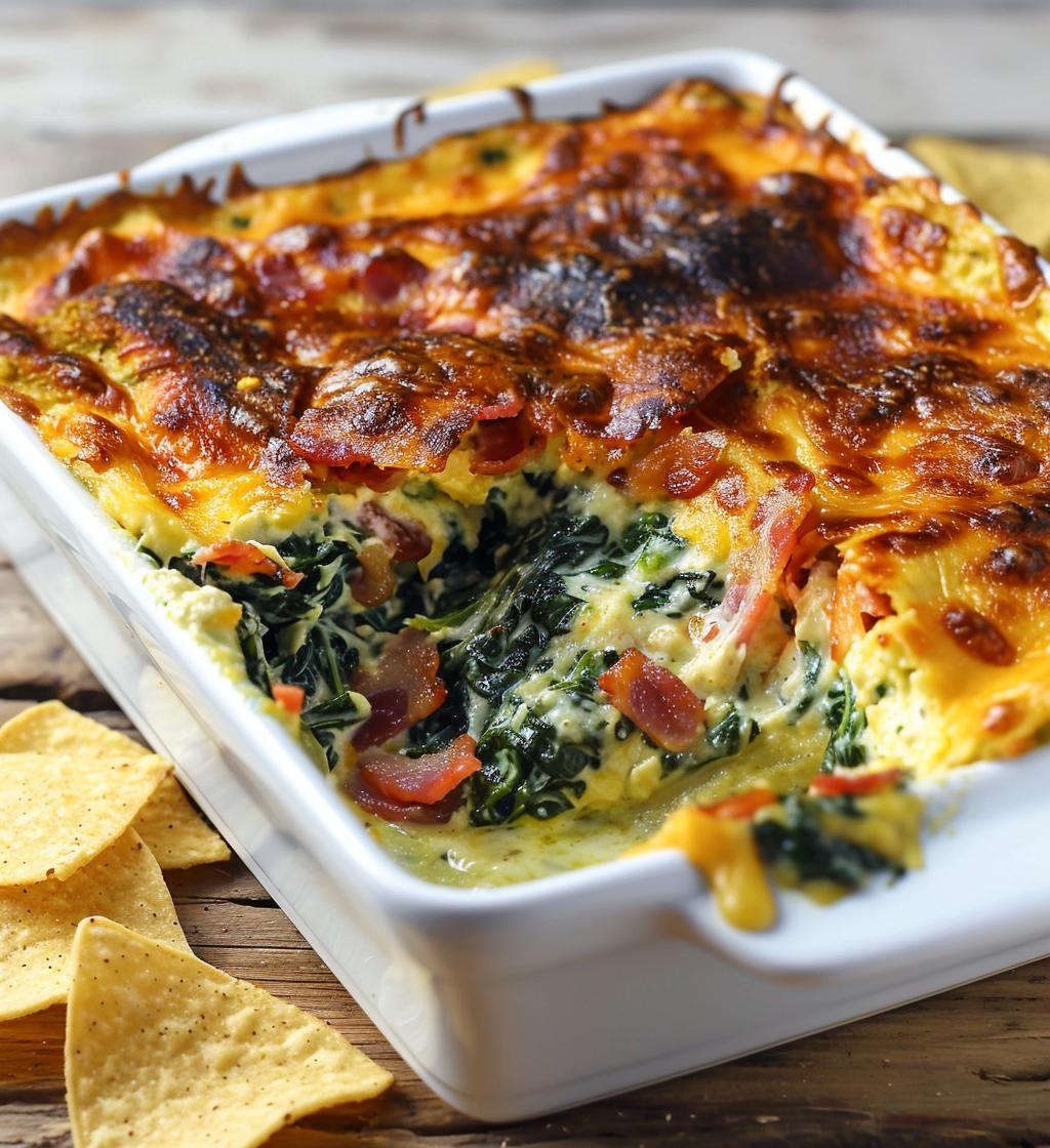 Hot Spinach Bacon Dip