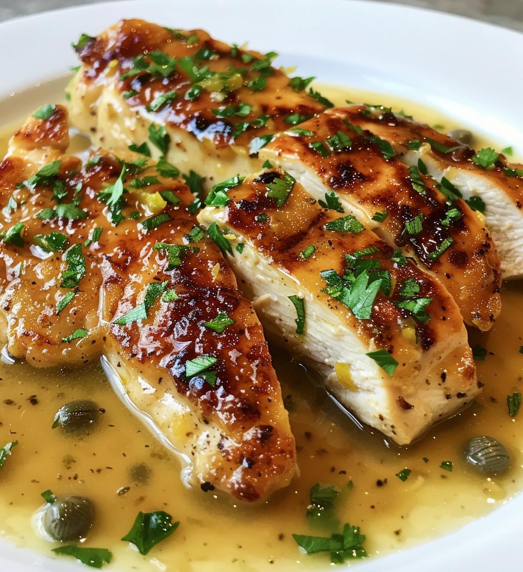 Italian Lemon Chicken Piccata (Light)