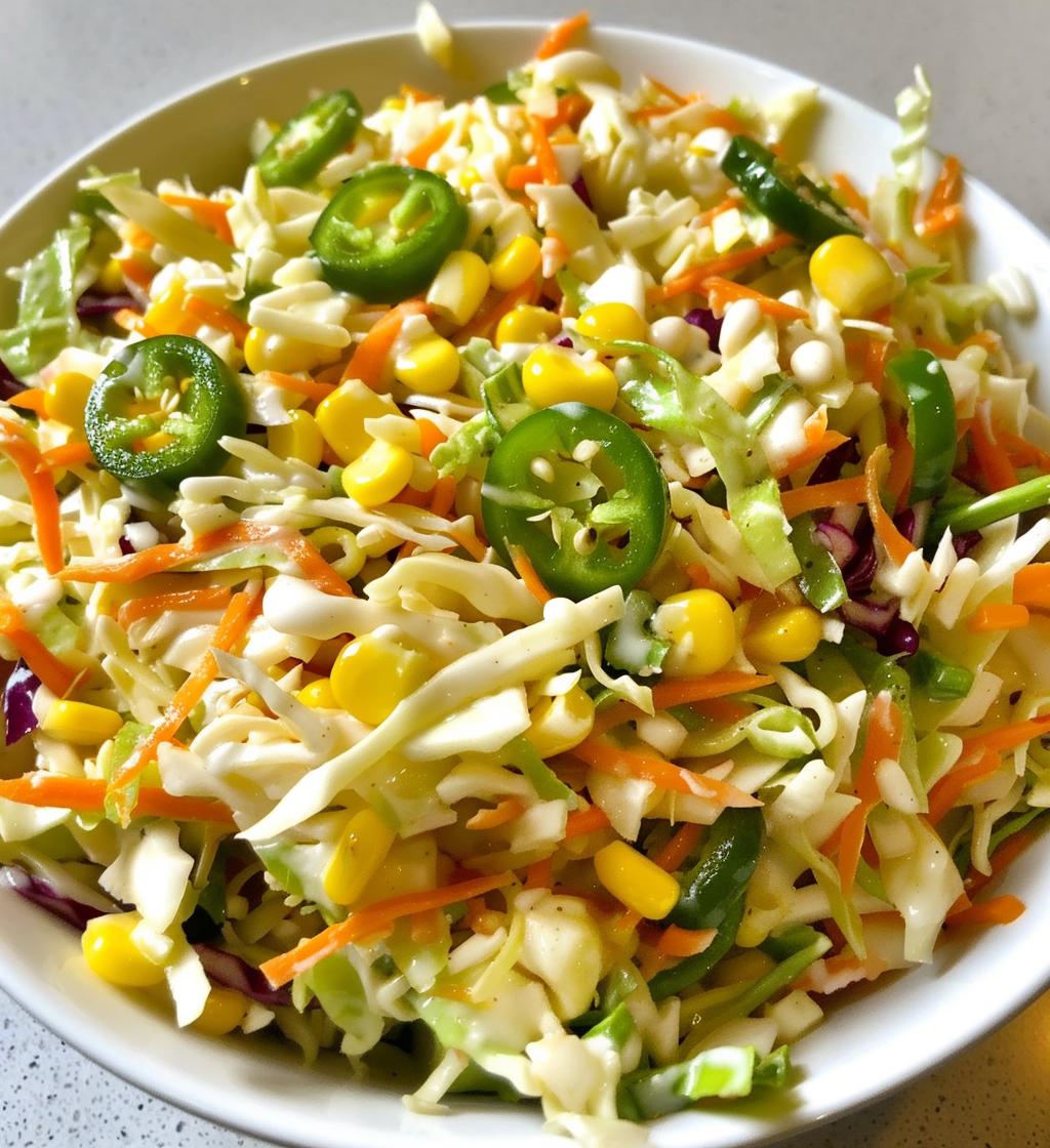 Jalapeno Corn Coleslaw
