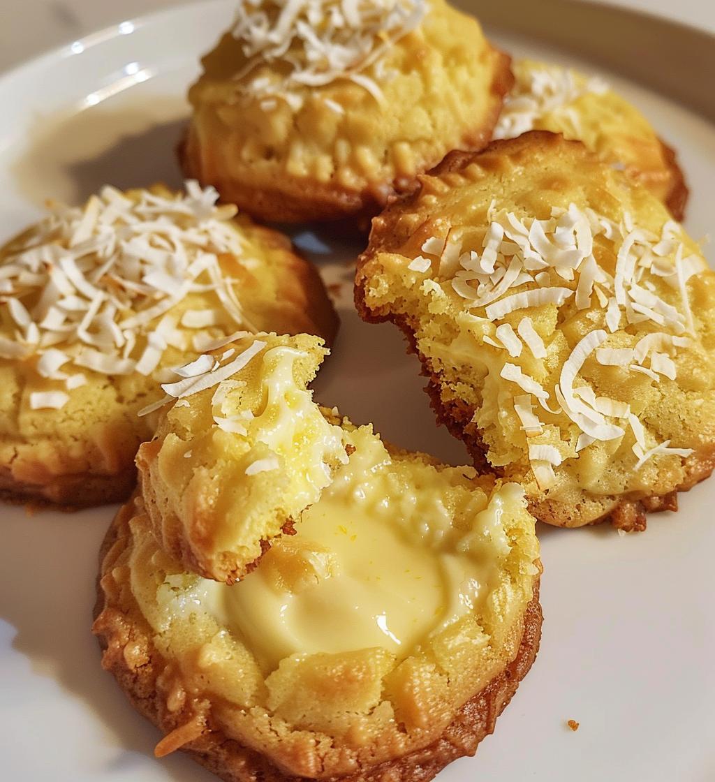 Lemon Coconut Cheesecake Cookies - detail 1