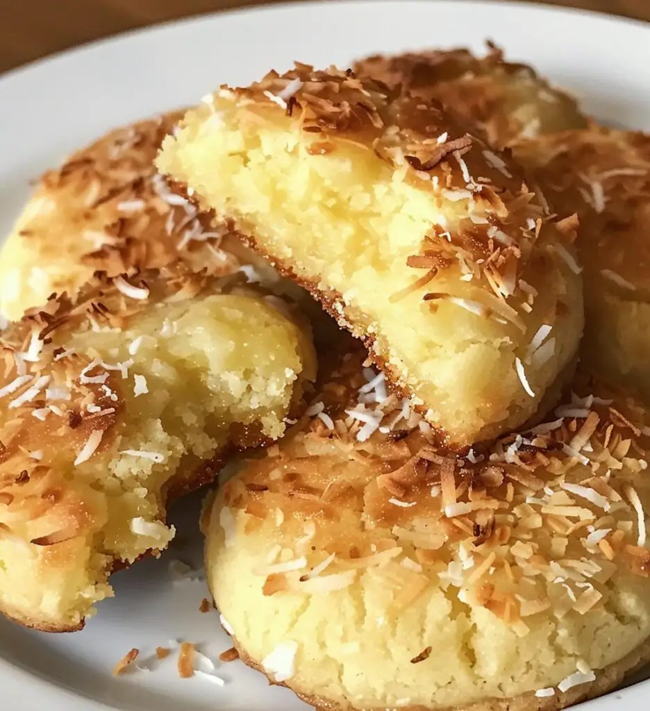 Lemon Coconut Cheesecake Cookies