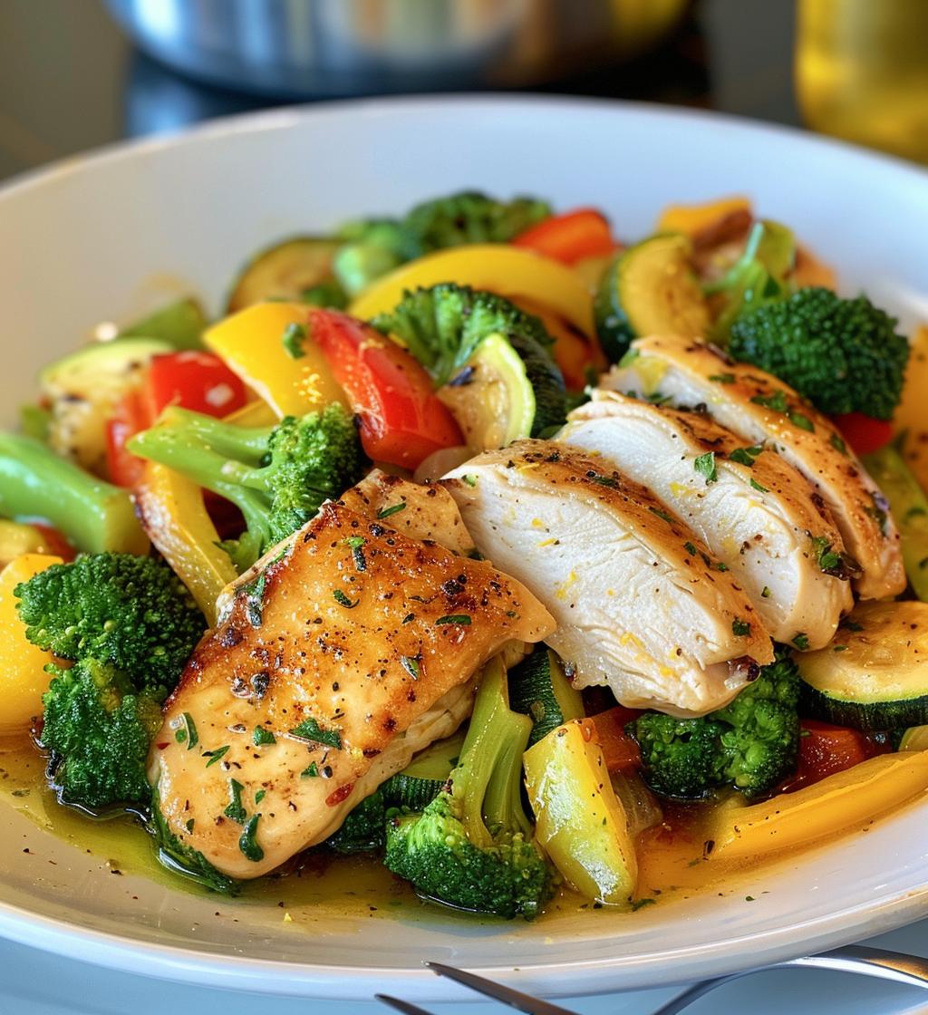 Lemon Garlic Chicken & Veggie Skillet - detail 1