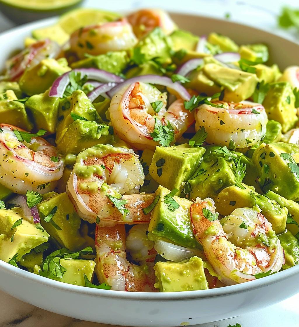 Lime Shrimp Avocado Salad - detail 1