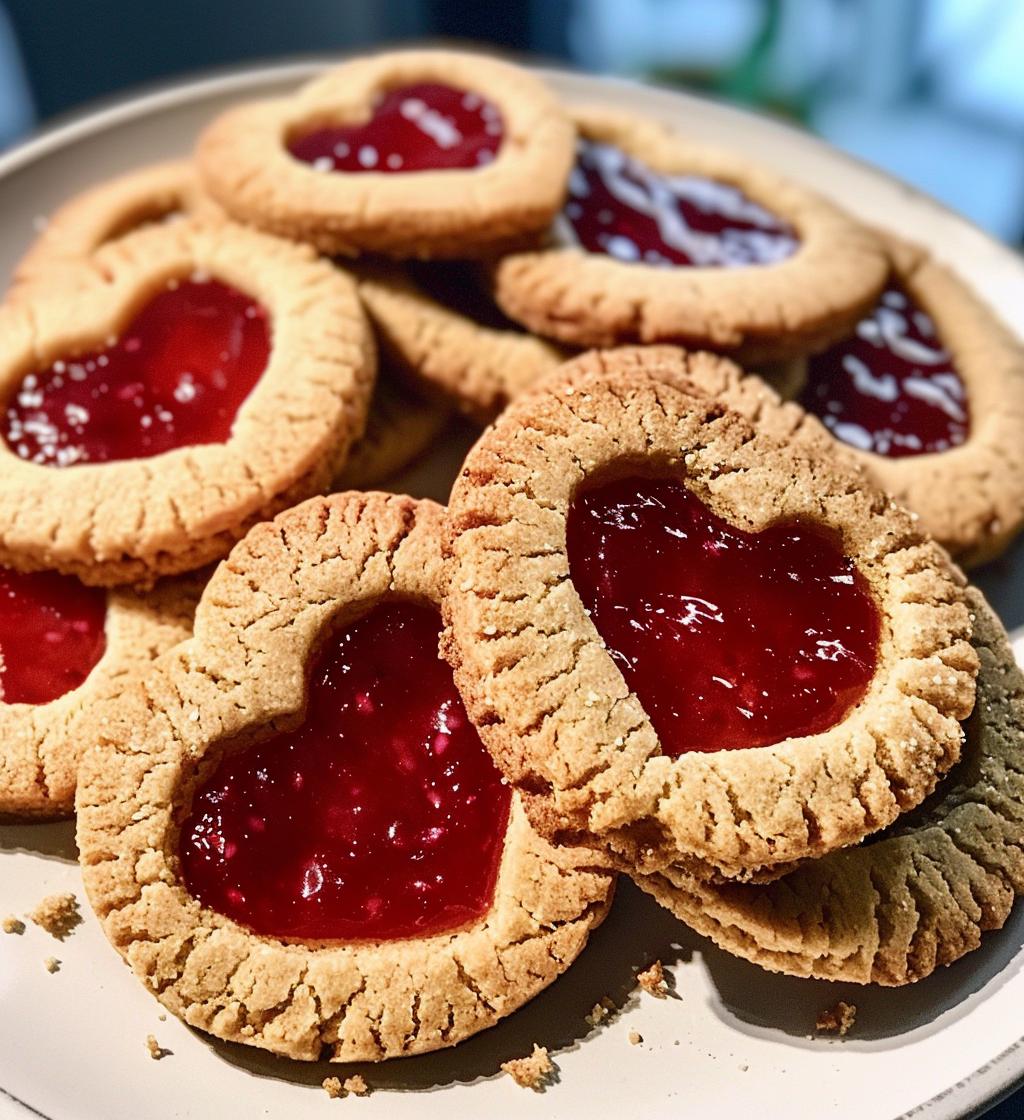 Linzer cookies - detail 1