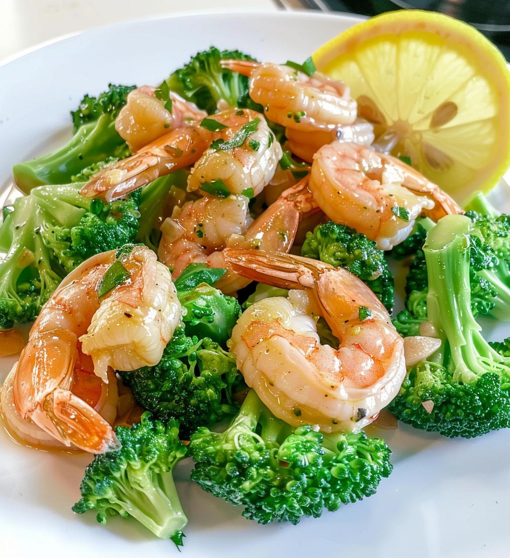 Low Carb Shrimp and Broccoli - detail 1