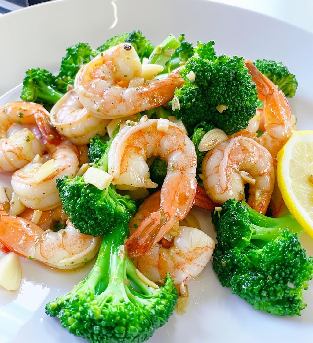 Low Carb Shrimp and Broccoli