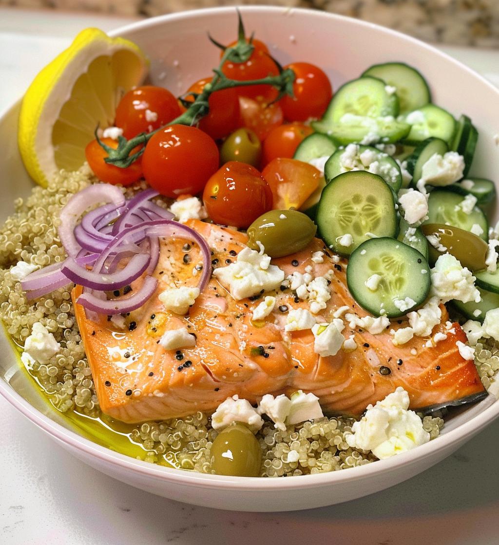 Mediterranean Salmon Bowls - detail 1
