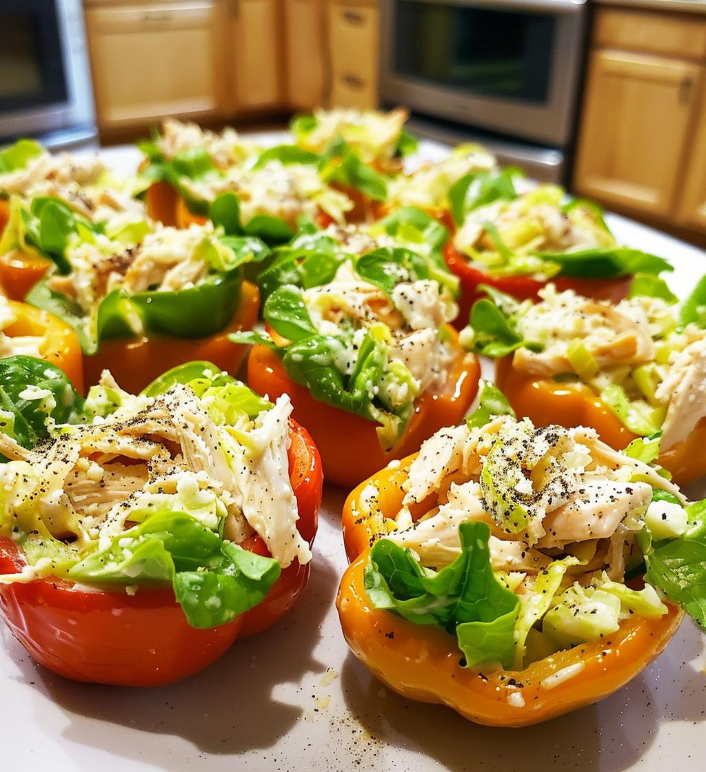 Mini Chicken Caesar Boats - detail 1