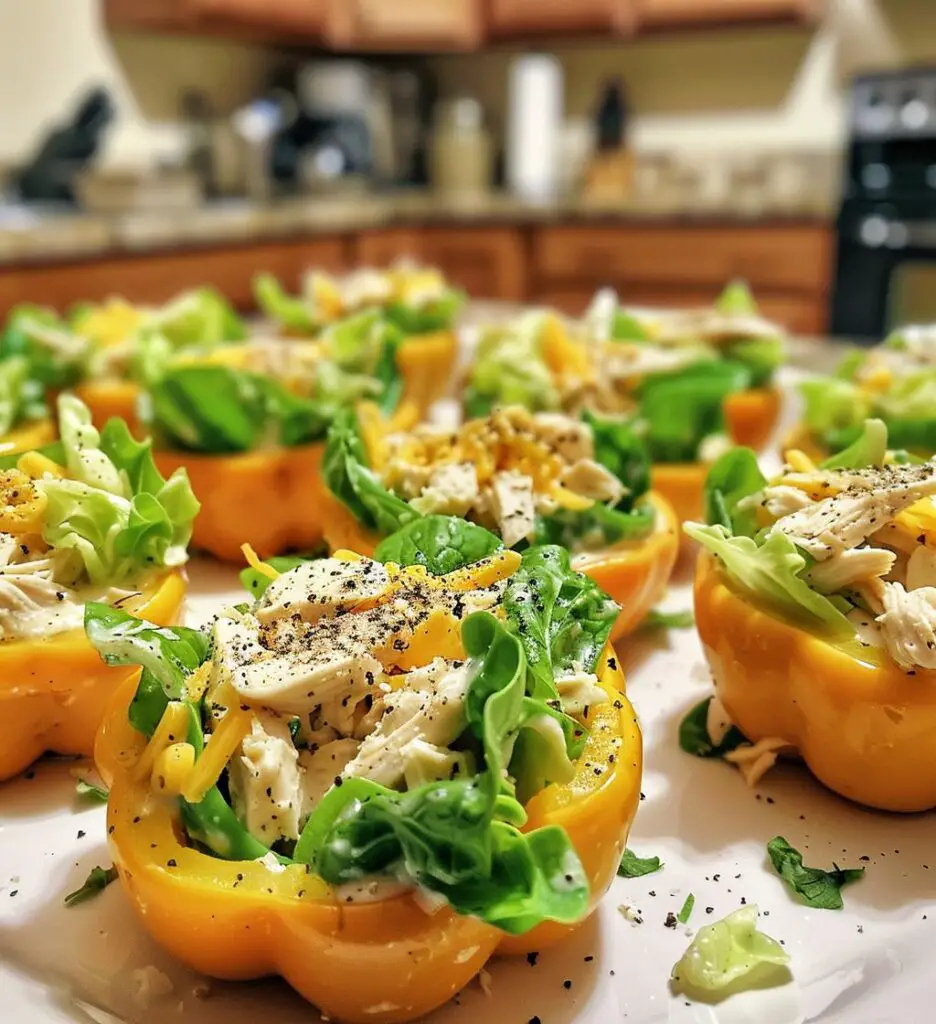 Mini Chicken Caesar Boats