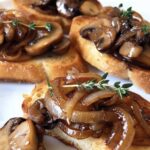 Mushroom & Caramelized Onion Crostini