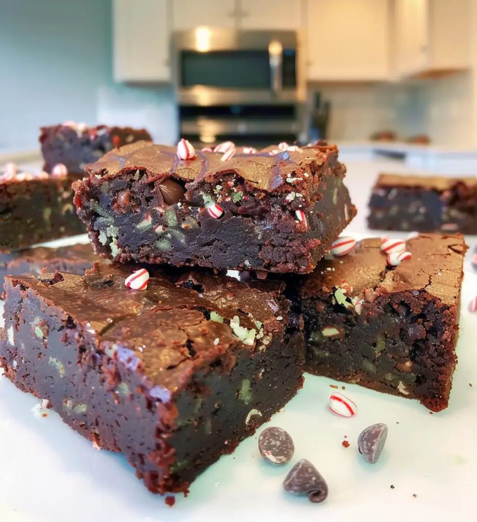Peppermint brownies