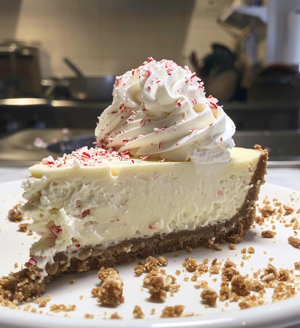 Peppermint cheesecake - detail 1