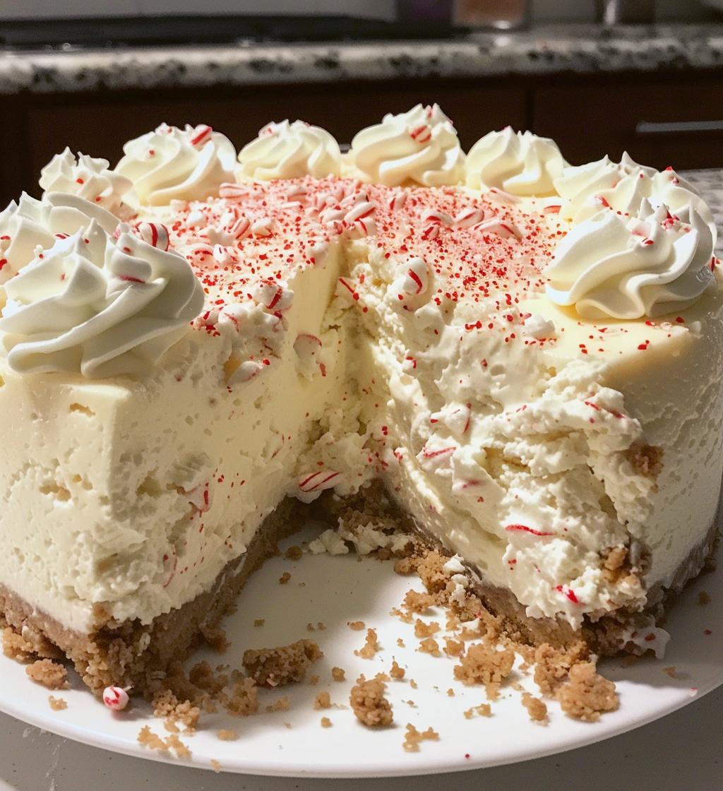 Peppermint cheesecake