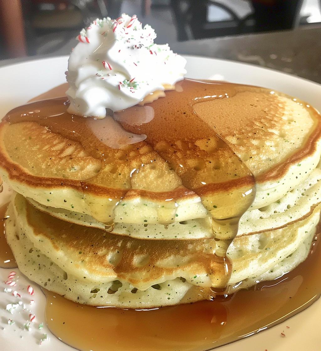 Peppermint pancakes - detail 1