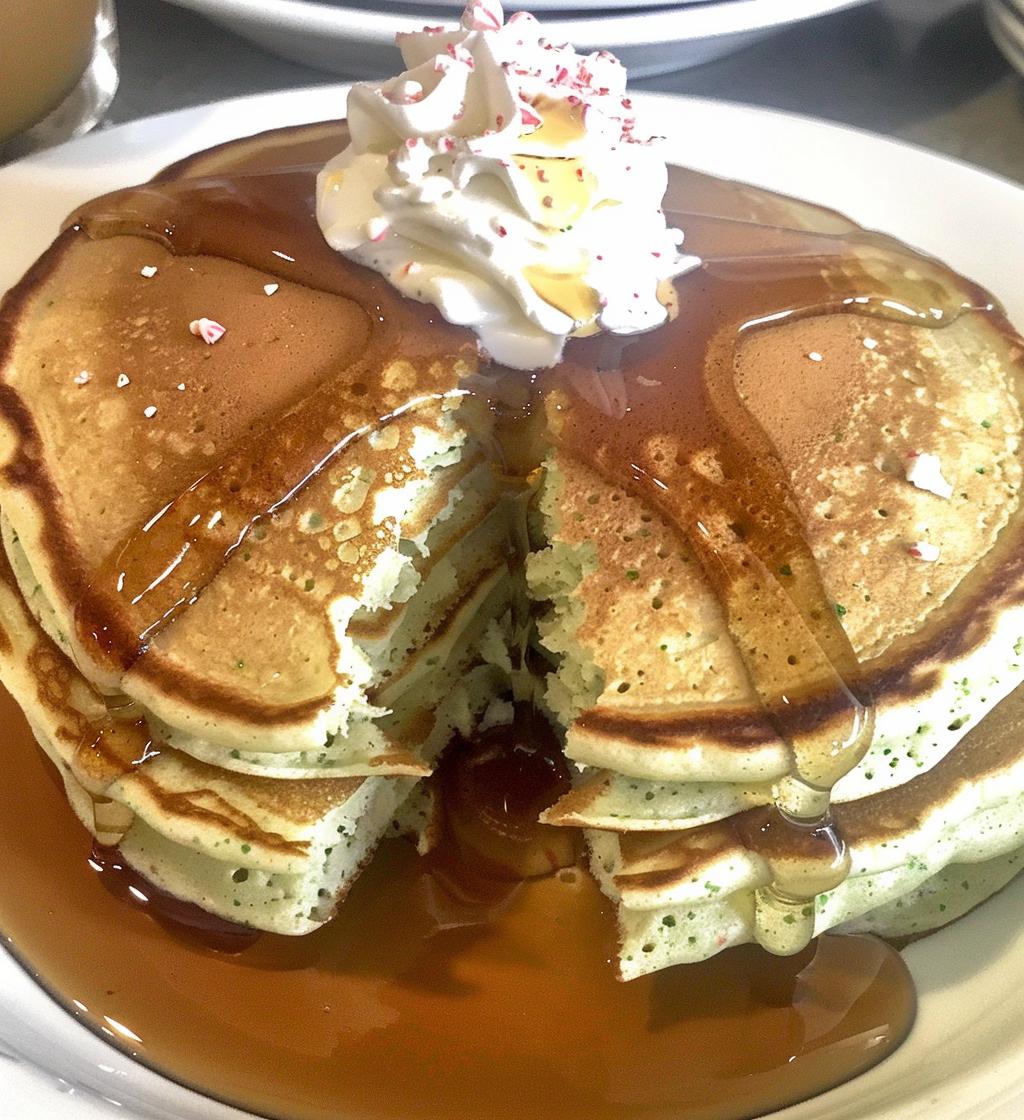 Peppermint pancakes