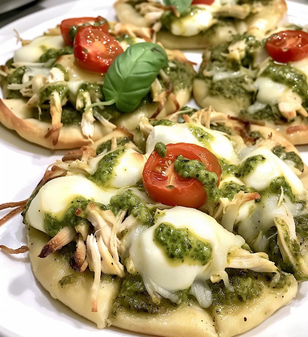 Pesto Chicken Flatbread Bites - detail 1