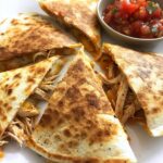 Pulled Chicken Quesadilla Triangles