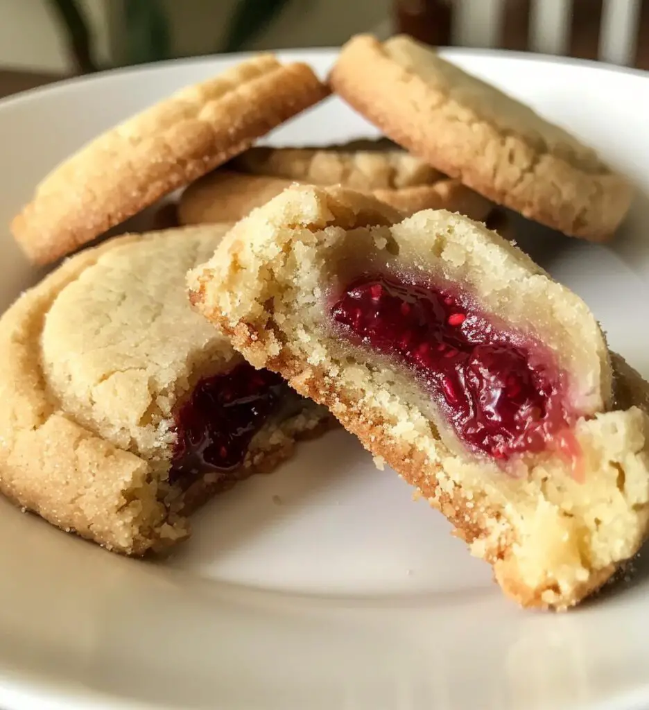Raspberry Shortbread Cookies