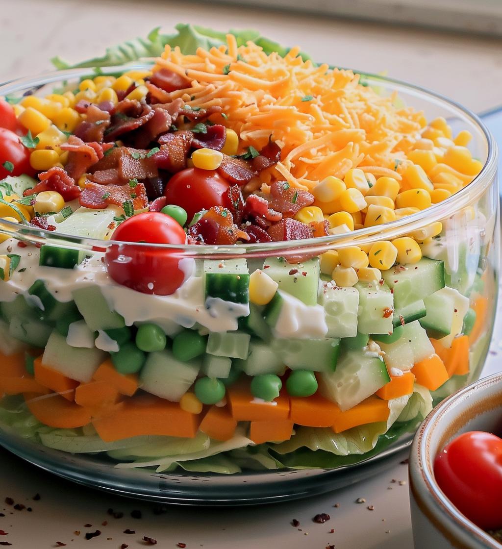 Seven Layer Salad - detail 1