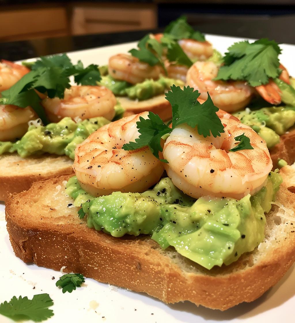 Shrimp Avocado Crostini - detail 1