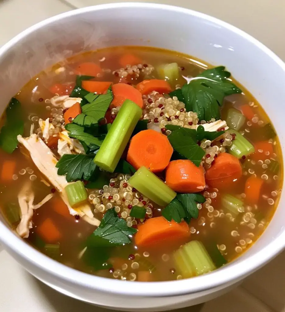 Slow Cooker Chicken & Quinoa Soup