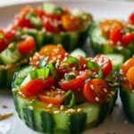 Smashed Cucumber Sesame Salad Cups