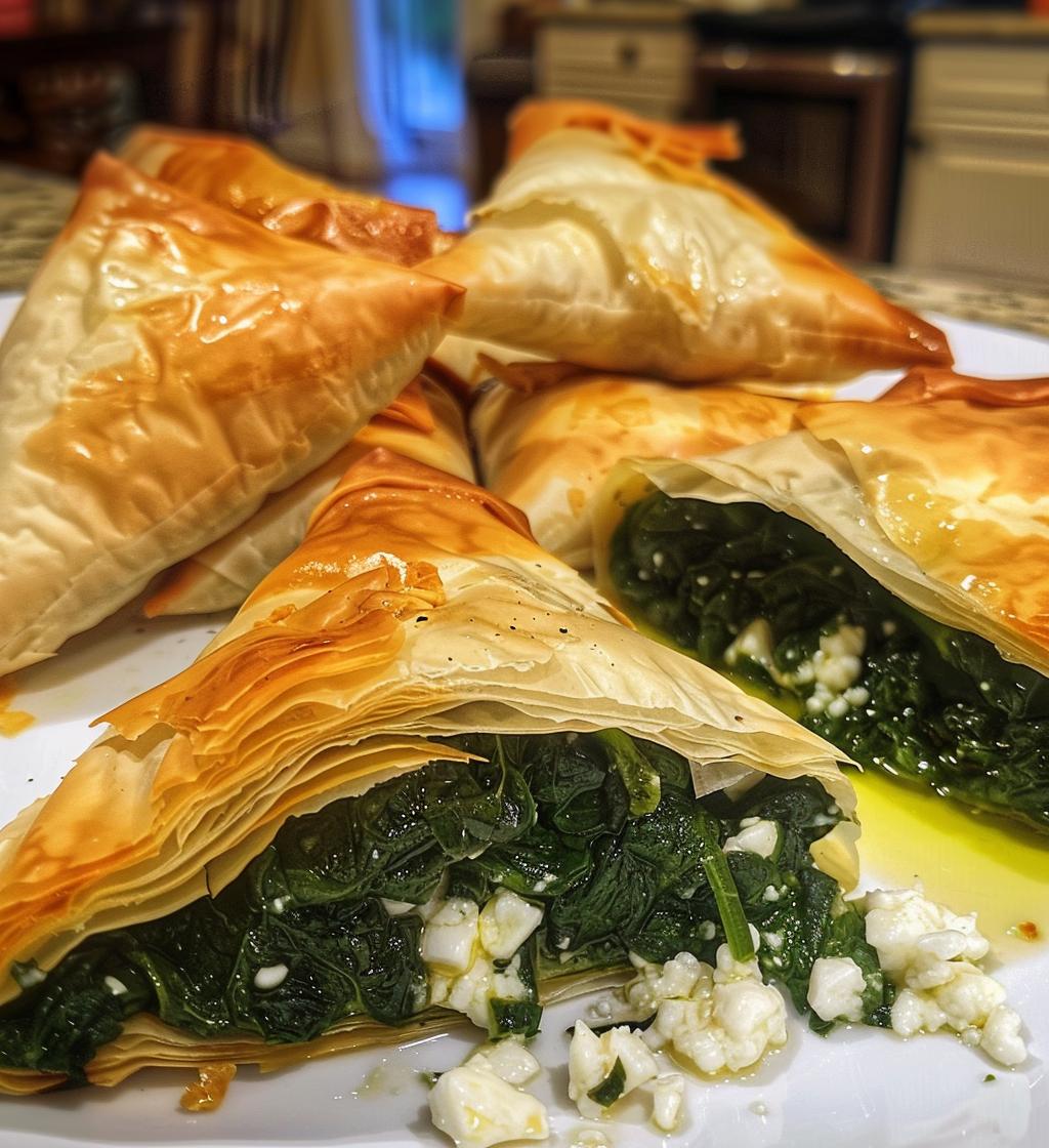 Spinach & Feta Phyllo Triangles