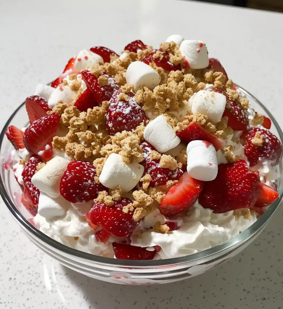 Strawberry Shortcake Fluff Salad