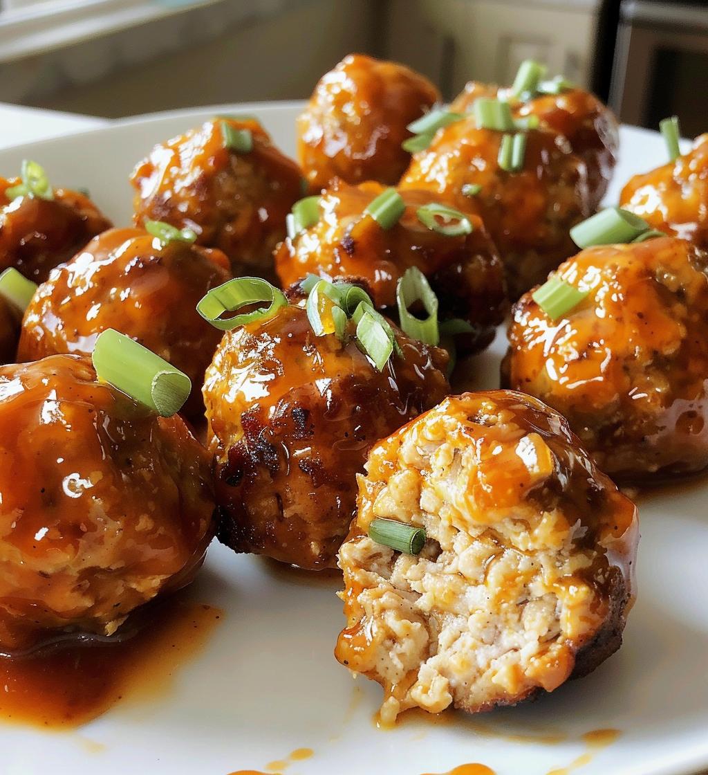 Sweet Chili Turkey Meatballs - detail 1