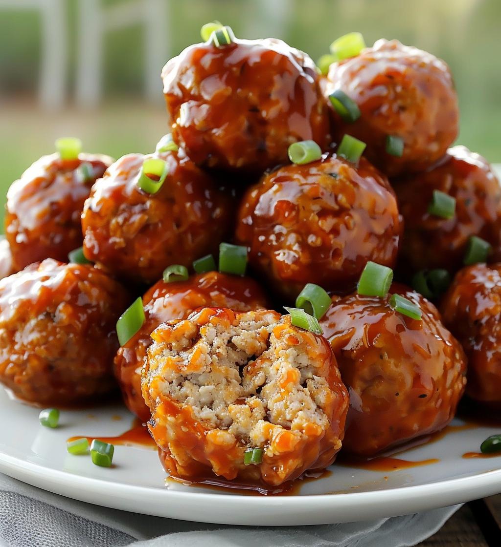Sweet Chili Turkey Meatballs