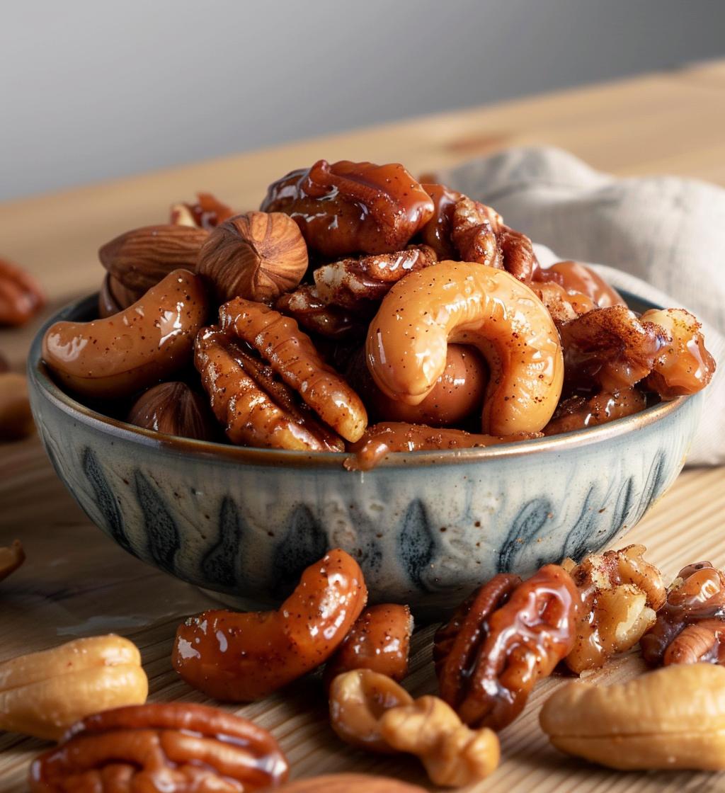 Sweet & Spicy Candied Nuts