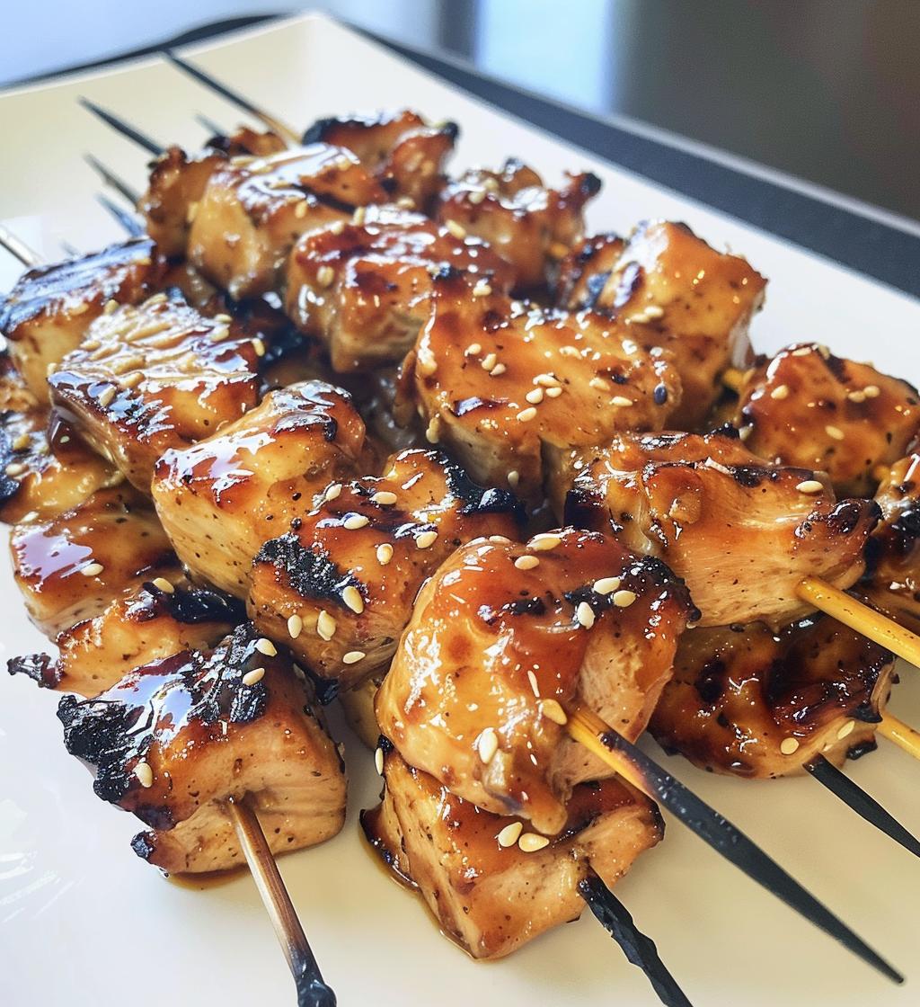 Teriyaki Chicken Skewers - detail 1