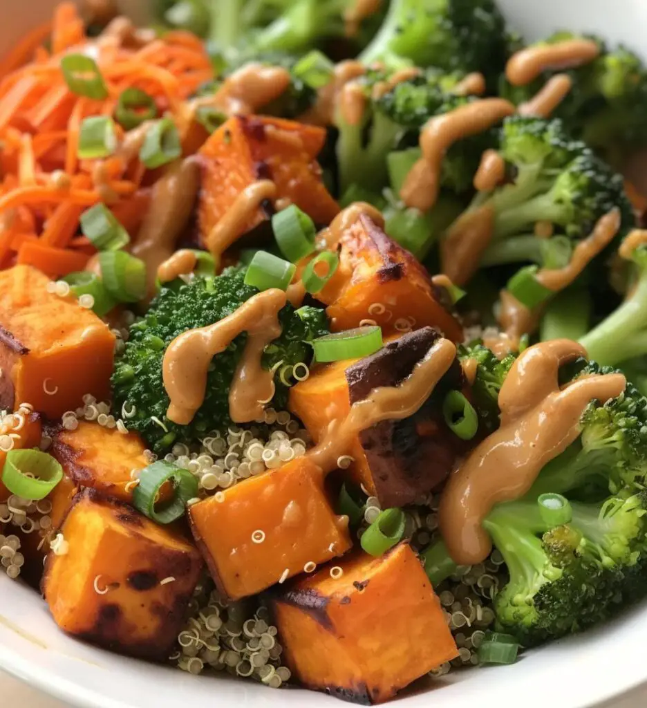 Thai Peanut Sweet Potato Bowls