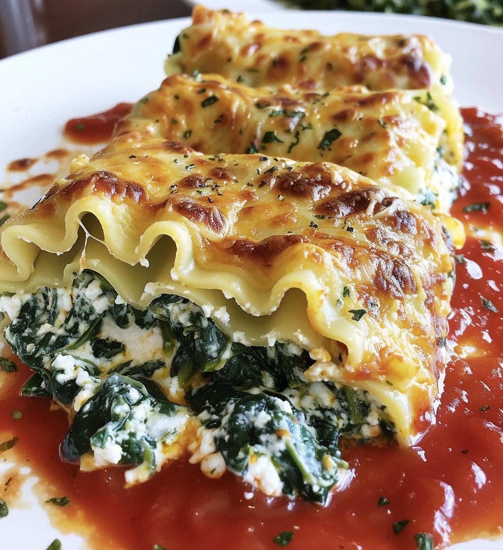 Three-Cheese Spinach Roll-Ups