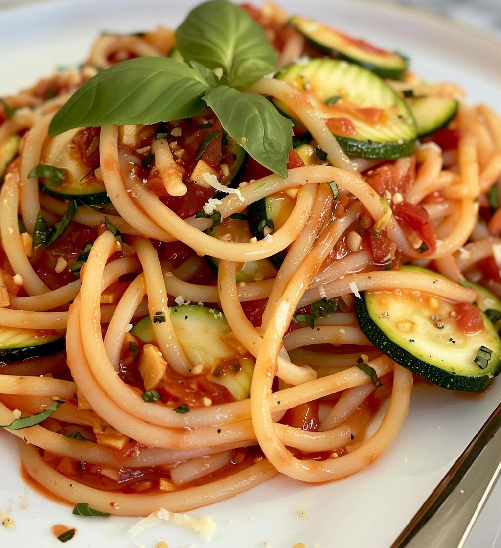Tomato Zucchini Pasta - detail 1