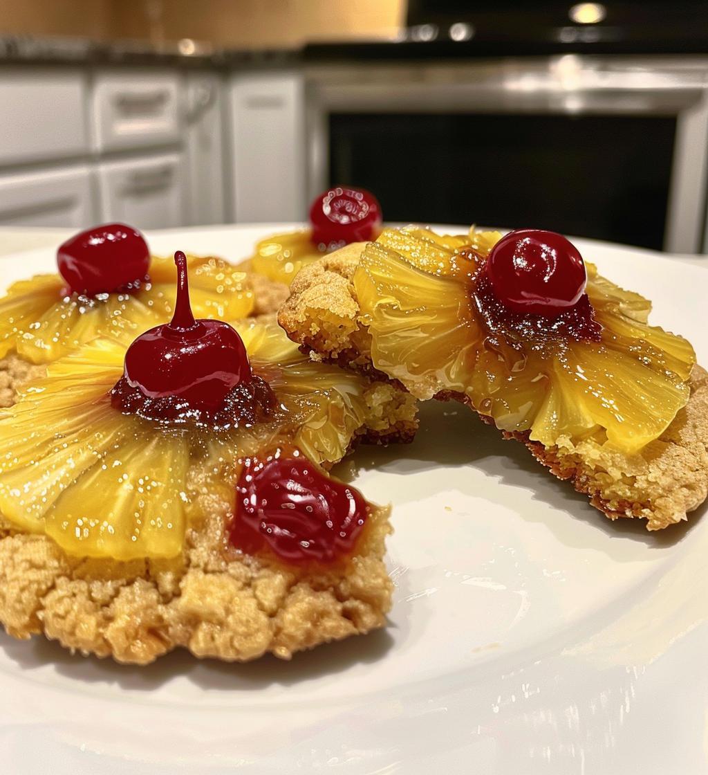 Upside Down Pineapple Cookies - detail 1
