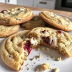 White chocolate cranberry cookies
