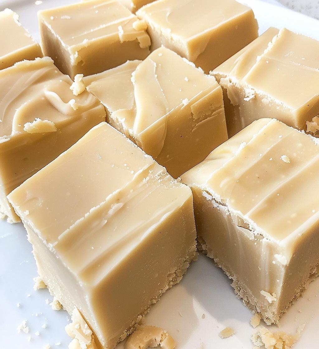 White chocolate fudge - detail 1