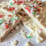 White chocolate peppermint bark