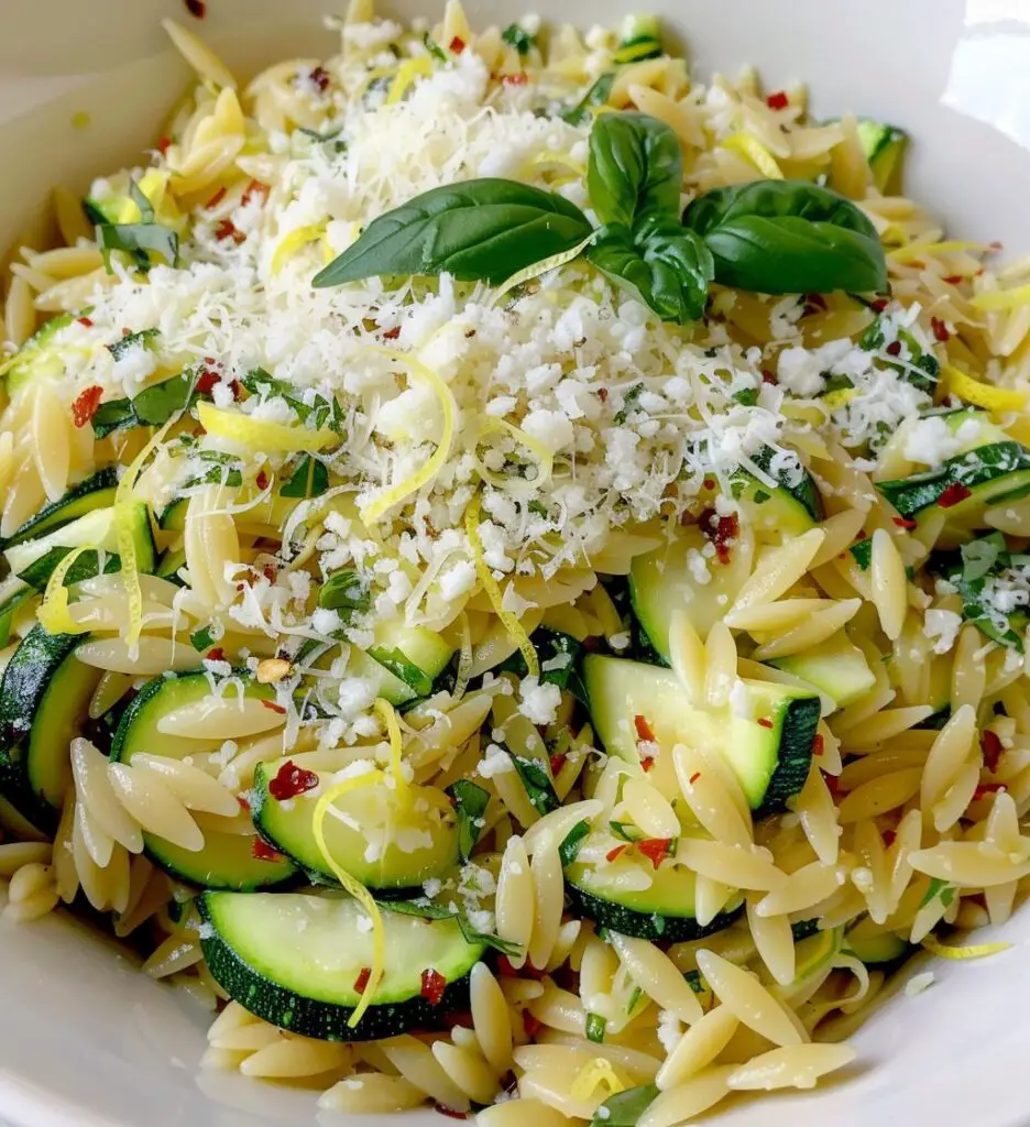 Zucchini Lemon Orzo