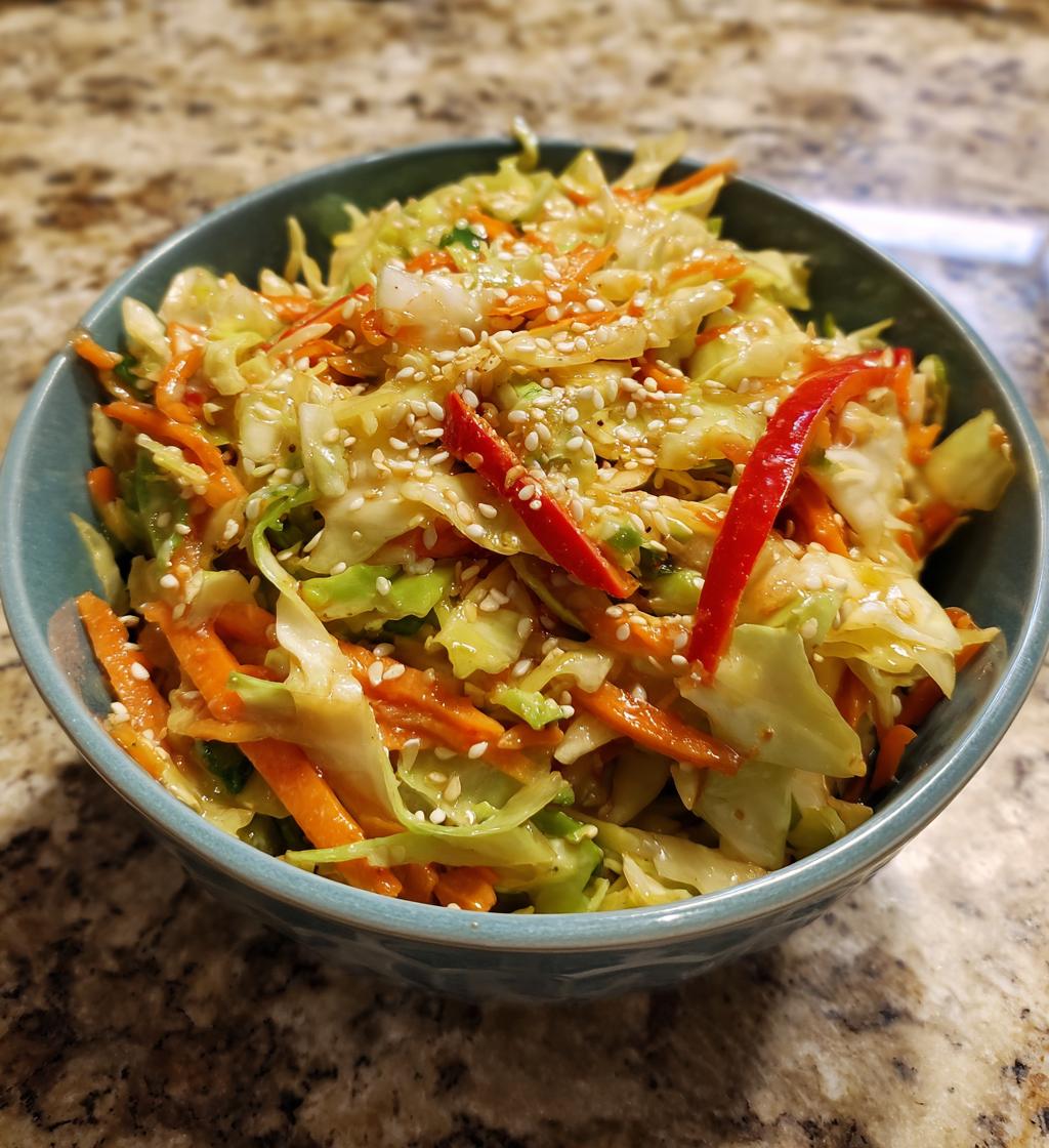Asian Cabbage Slaw - detail 1
