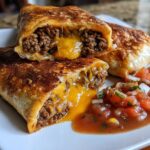 Beef and Cheese Chimichangas
