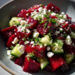 Beet Feta Cucumber Salad