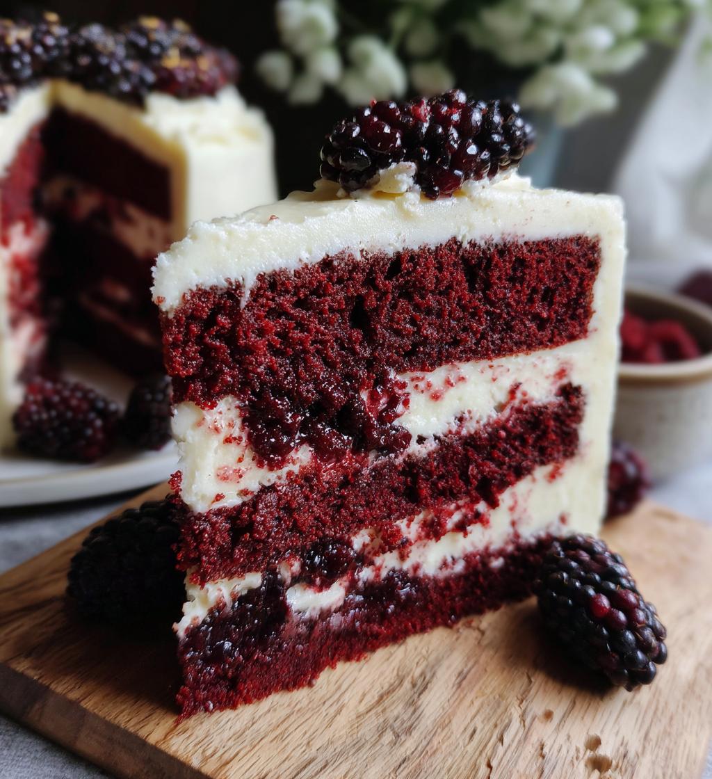 Blackberry Velvet Cake - detail 1